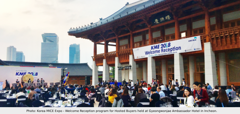 photo : Korea MICE Expo - Welcome reception program for Hosted Buyers held at Gyeongwonjae Ambassador Hotel in Incheon.